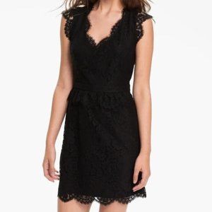 Joie Black Lebanon Lace Cocktail Dress XS